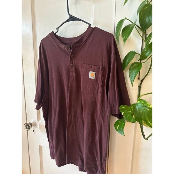 Carhartt men’s size large maroon T-shirt - Picture 2 of 7